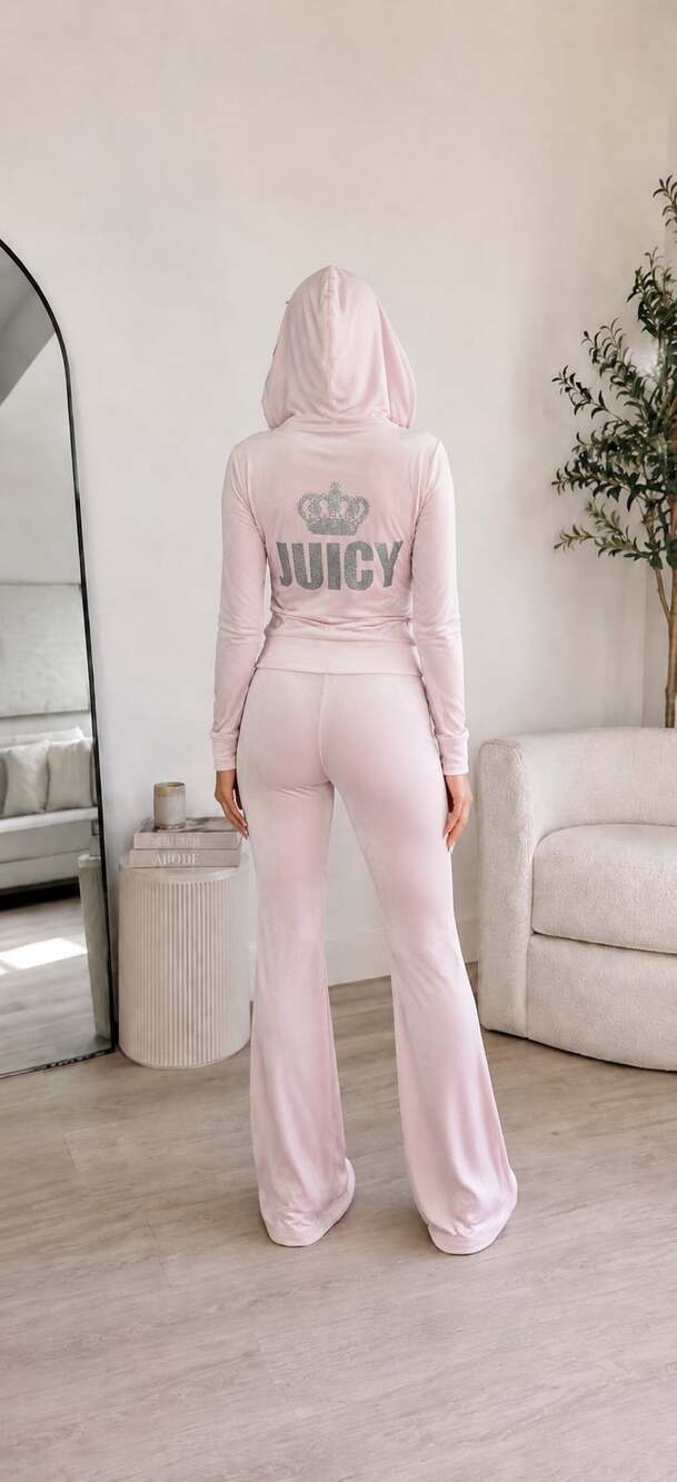 M Juicy Couture Ribbed Jersey and pants in Peach SUPER CUTE - Picture 2 of 9